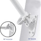 Buy now 6 FT Flag Pole Kit,Stainless Steel Heavy Duty Flagpole and White Flagpole Mounting Bracket Rustproof for Outdoor Garden Roof Walls Yard Truck at indiglob india