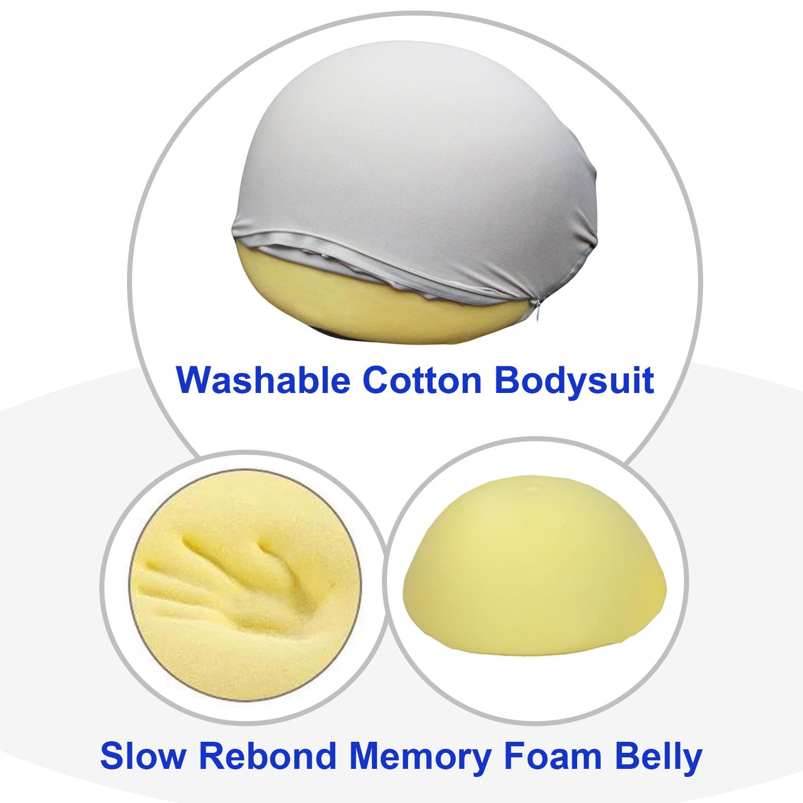 Buy now Fake Pregnancy Belly Fake Belly Bodysuit with Memory Foam Filling Costumes at indiglob india