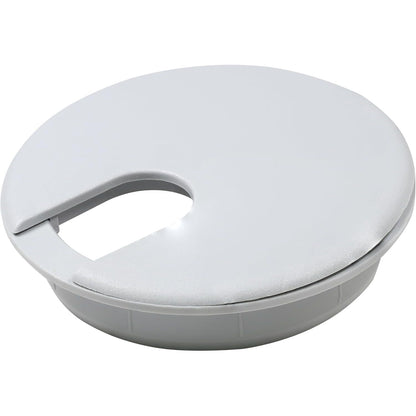 5 Pack Rok Hardware 3" (76mm) Black Round Computer Desk Table Port Wire Cable Cord Organizer Hole Cover Grommet, ROKRG3BLK