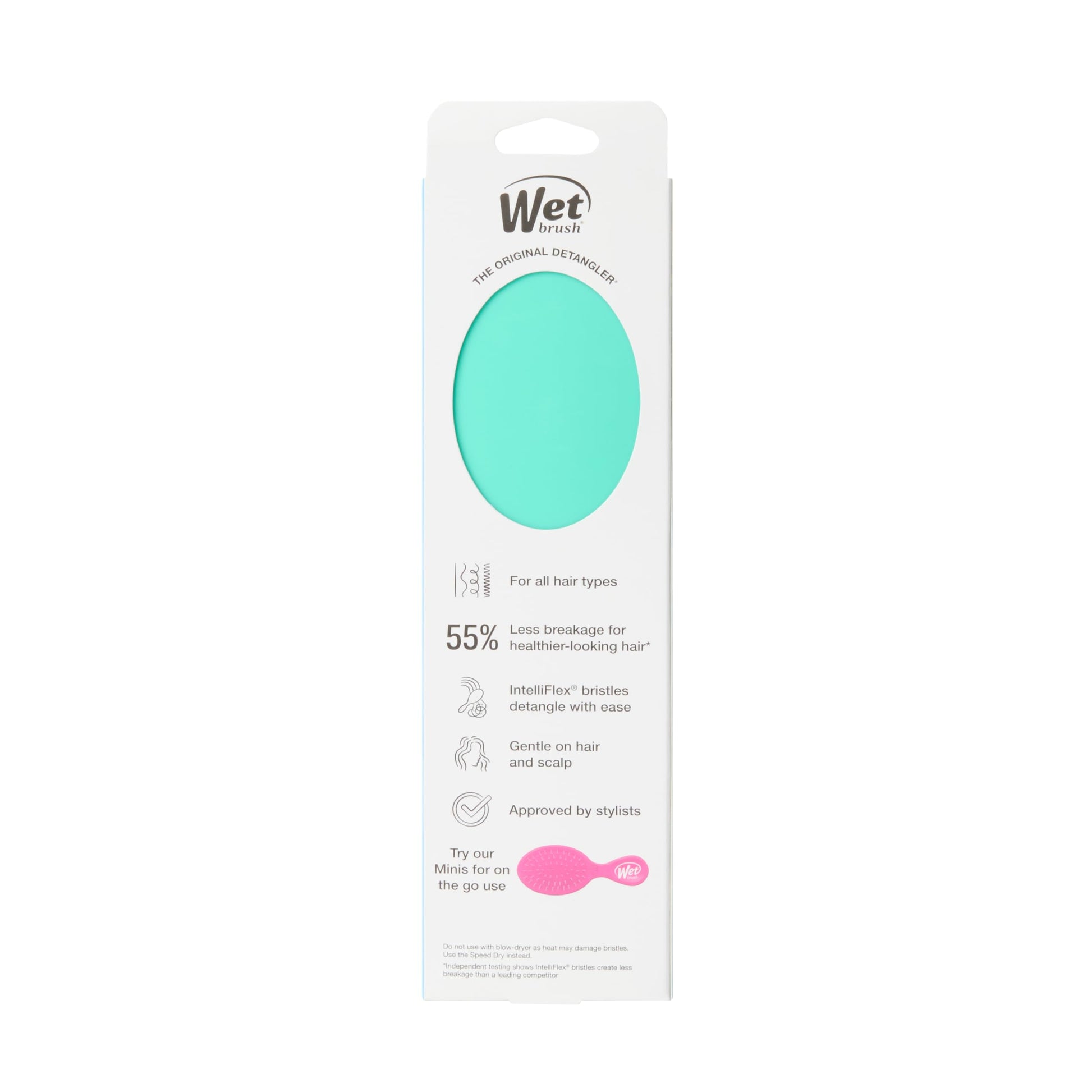 Buy now Wet Brush Original Detangler Hair Brush, Amazon Exclusive Aqua- Ultra-Soft IntelliFlex Bristles-Detangling Hairbrush Glides Through Tangles For All Hair Types (Wet Dry & Damaged Hair) - Women & Men at indiglob india