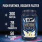 Vega Sport Vegan Protein Powder + Recovery - 30g Plant Based Protein per Serving, Chocolate, 45 Servings, 5g BCAAs, Probiotics, NSF Certified, For Shakes & Smoothies, 4.4lbs (Packaging May Vary)