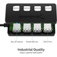SABRENT 4 Port USB 2.0 Data Hub with Individual LED lit Power Switches [Charging NOT Supported] for Mac & PC (HB-UMLS)