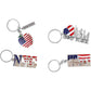 12-Pack New York City Souvenir Keychains – 3D Silver Metal NYC Landmark Set with Statue of Liberty, Empire State Building, Freedom Tower, Taxi Cab, USA Flag & Bottle Openers - My Store