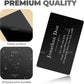AUEAR, 50 Pack Metal Business Card Blanks Aluminum Cards Name for DIY Laser Engraving (Black)
