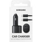 Samsung Super Fast Dual Car Charger (45W+15W) Dual Ports USB-C & USB-A - Black - EP-L5300XBEGWW