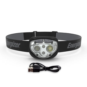 Buy now Energizer PRO-400 Headlamp Rechargeable, IPX4 Water Resistant Rechargeable Headlamp, Ultra Bright Multiple Light Modes Head Lamp, Camping, Running, Outdoors, Emergency Light, USB Included at indiglob india