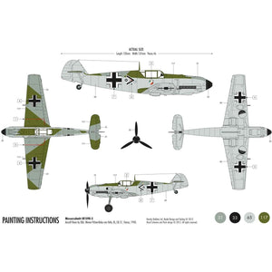 Airfix 1:72 Messerschmitt Bf109E-3 Starter Set (A55106)