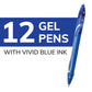 Buy now BIC Gelocity Quick Dry Blue Gel Pens, Medium Point (0.7mm), 12-Count Pack, Retractable Gel Pens With Comfortable Full Grip at indiglob india