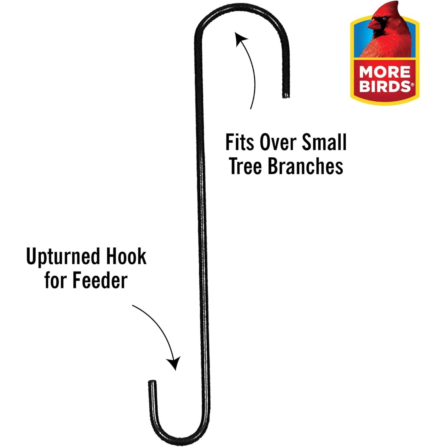Buy now More Birds 12-Inch Extension Steel Hook, Windchimes at indiglob india