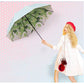 Buy now Green Tree Leaf Folding Travel Sun Umbrella Sunblock UV Protection UPF 50+ Rain Resistant Compact Size Parasol Fold into Purse at indiglob india