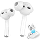 AhaStyle 4 Pairs AirPods Ear Tips Silicone Earbuds Cover [Not Fit in The Charging Case] Compatible with Apple AirPods (2 Pair Large & 2 Pairs Small, White)