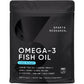 Sports Research Triple Strength Omega 3 Fish Oil - Burpless Fish Oil Supplement w/EPA & DHA Fatty Acids from Single-Source Wild Alaskan Pollock - 1250 mg, 180 ct