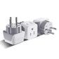 Buy now Ceptics Schuko Germany, France Plug Adapter, Dual Input - Ultra Compact Light Weight - Usa to Russia, South Korea Travel Adaptor Plug - Type E/F (3 Pack) Type H - Israel, Palestine 3 Pack at indiglob india