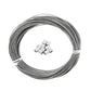 DGOL Coated 100 ft Picture Wire 304 Stainless Steel Rope 1/16 inch (1.5 mm) Photo Hanging Cable,7x7 Standard Core,100 feet,with 10pcs Sleeves