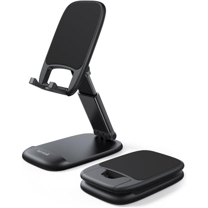 Lamicall Cell Phone Stand for Desk - [Height Adjustable] Foldable Mobile Phone Holder, Portable Stand for iPhone 17 16 15 14 13 12 11 Pro Max Plus Air, Galaxy S25 S24, Cellphones, Office Accessories