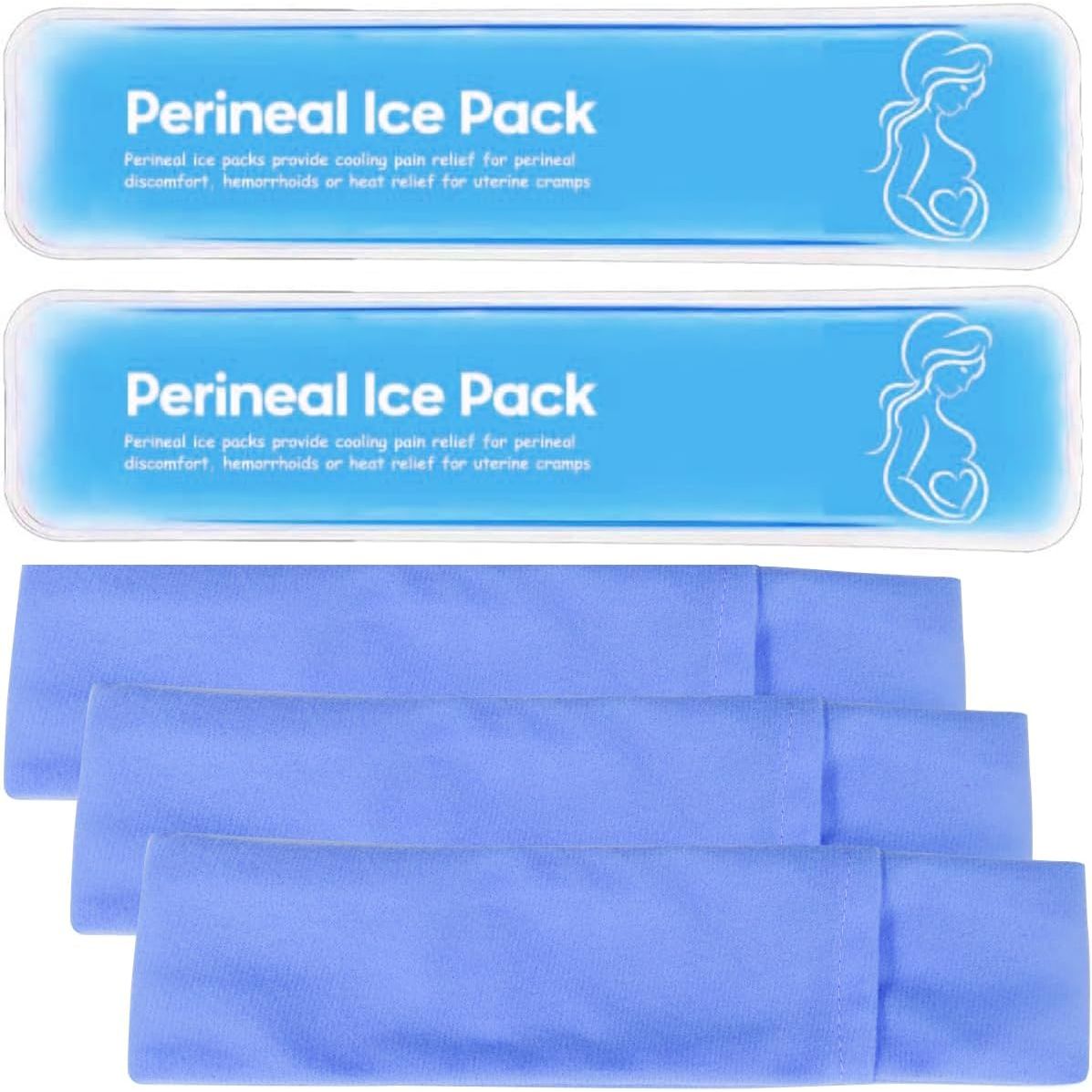 Reusable Perineal Cooling Pad for Postpartum and Hemorrhoid Pain Relief,Instant Perineal Cold Pack,Vaginial Ice Pack for Pain Relief (Color-Blue)