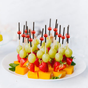 Buy now OOTSR 100 Pieces Cocktail Picks, 4.7 inch Red Fruit Toothpicks Sandwich Cocktail Picks for Wedding Party Appetizer Drink Martini Food Supplies Birthday Cake Party Snack Decorative at indiglob india