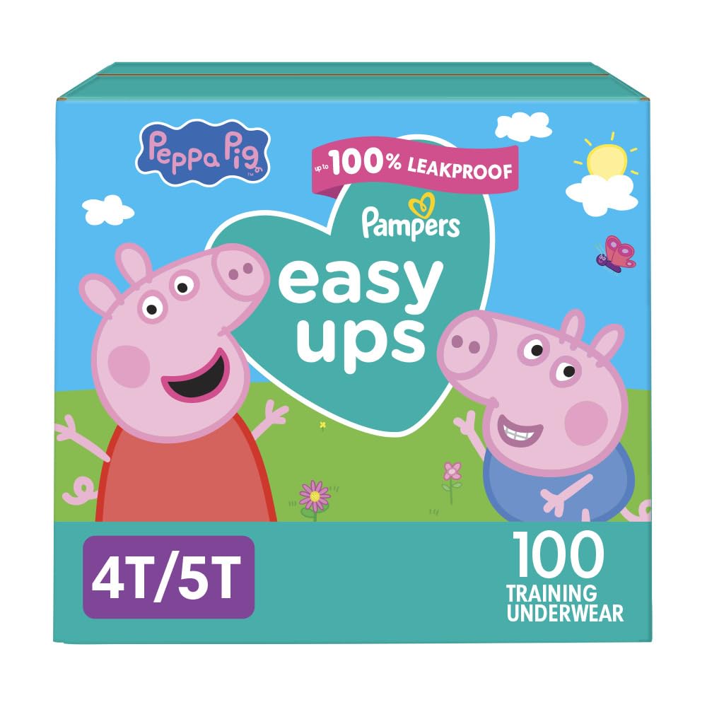 Buy now Pampers Training Pants - Easy Ups Girls & Boys - Size 3T-4T, 22 Count, Peppa Pig Underwear (Packaging May Vary) 4T-5T at indiglob india