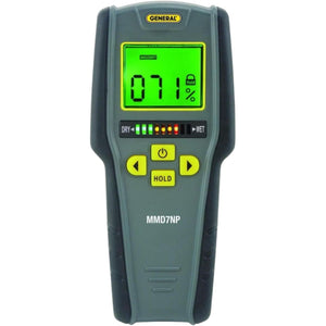General Tools Digital Moisture Meter MMD7NP - Humidity Sensor- Pinless and Non-Invasive