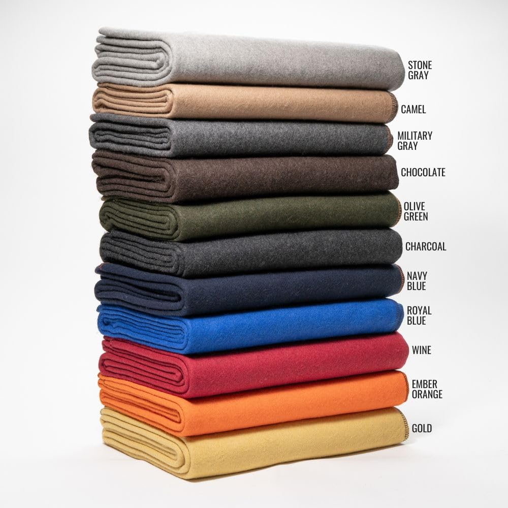 Buy now Arcturus Military Wool Blanket - Warm, Thick, Washable - Great for Outdoors, Camping, Stadium Blanket, Picnics, Travel - Car & Bushcraft Survival Kits at indiglob india
