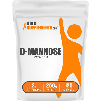 BulkSupplements.com D-Mannose Powder - D-Mannose Supplement, for Urinary Tract Health - Unflavored & Gluten Free, 2g per Serving, 250g (8.8 oz) (Pack of 1)