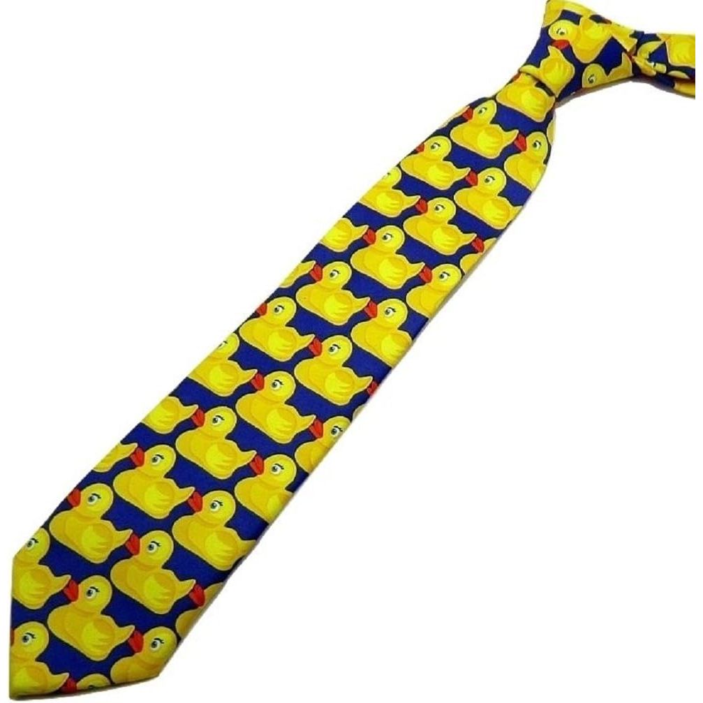 Buy now TrendyLuz Rubber Duck Necktie Barney Ducky Tie at indiglob india