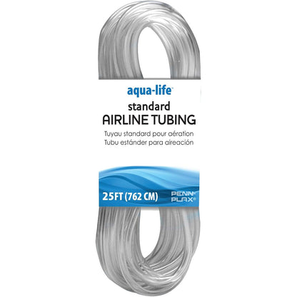 Penn-Plax Standard Airline Tubing for Aquariums – Clear and Flexible – Resists Kinking – Safe for Freshwater and Saltwater Fish Tanks – 25 Feet