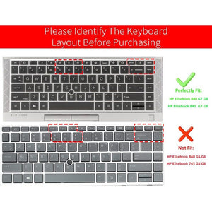 Keyboard Cover for 2021 2022 HP EliteBook 840 G7 G8 14" Notebook, HP EliteBook 845 G8 G7 14" Notebook Keyboard Skin Cover Protector, Blue
