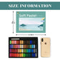 HA SHI Soft Chalk Pastels, 64 colors with additional 2pcs, Non Toxic Art Supplies, Drawing Media for Artist Stick Pastel for Professional, Kids, Beauty Nail Art, Pan Chalk Pastels