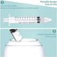 JUSONEY Baby Nose Syringe - Professional Fly Baby Irrigator with Clean and Reusable Silicone Nose Tips (2 Pieces)