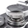 Fuji Shutter Release Button Accessories: Fujifilm Camera Soft Shutter Button - Black Shutter Button for Canon Nikon Leica Film X100V X100F Xt5 Xt4 Xt3 Xt2 Xt30 Xt20 Xt10 Xpro3 Xpro2 Xpro1 - Silver
