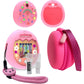 JCHPINE Hard Carrying Case and Silicone Cover Compatible with Tamagotchi Pix Interactive Virtual Pet Game Machine, Screen Film Protector for Tamagotchi Pix Accessories (Purple)