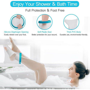 100% Waterproof Foot Cast Cover Wound Protector for Shower Bath, Watertight Cast Bag Covers for Broken Surgery Foot, Wound and Burns - Reusable [2025 Upgrade] - My Store