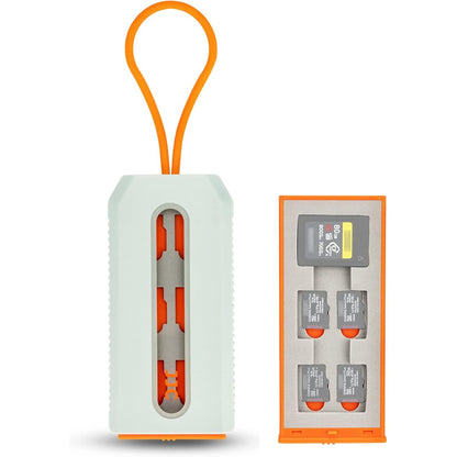 Portable 18 Slots Memory Card Case for 12 Micro SD Card and 6 SD Cards,Pop-up and Transparent Window Design, Micro SD/Micro SDHC/Micro SDXC TF Card Holder Organizer, SD/SDXC/SDHC Card Case Storage