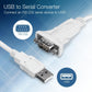 TRENDnet USB to Serial 9-Pin Converter Cable, TU-S9, USB to RS232 Serial Adapter, Supports Windows & Mac, 64cm (25 in.) Cable Length, NDAA Compliant, Plug & Play, White