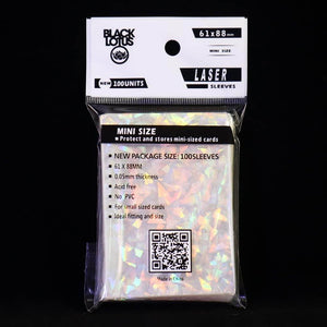 100pcs Broken Glass Gemstone Laser Flashing Card Film Holographic Idol Photo Sleeves Ultra Super Protector (61x88mm) - My Store