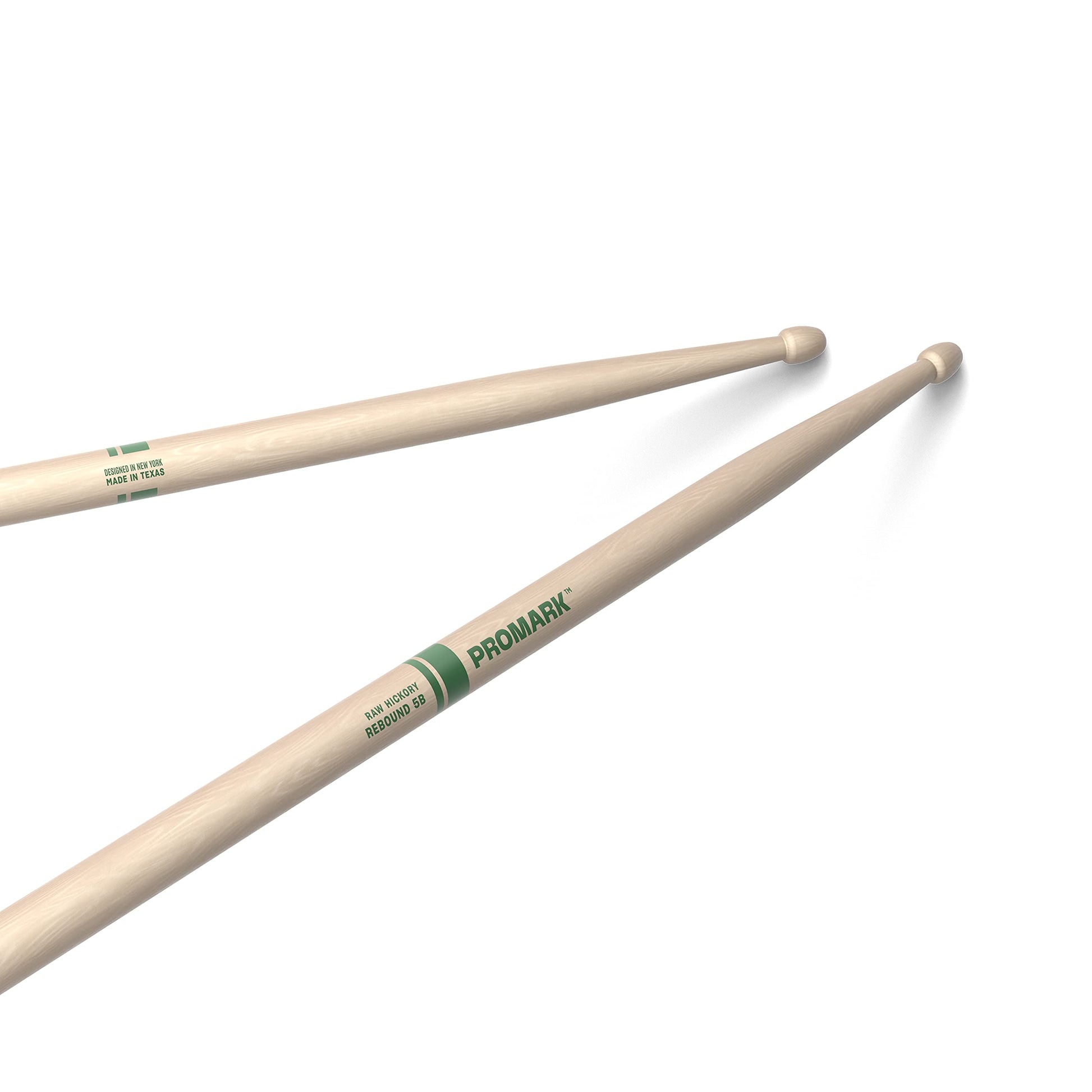 Buy now ProMark Rebound 5A Long Hickory Drumsticks, Acorn Wood Tip, 1 Pair Rebound 5B One Pair Raw, Wood Tip at indiglob india