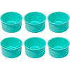 Silicone Mini Round Cake Molds, 4 Inch, Blue, Reusable, Non-Stick, Microwave, Oven, Freezer Safe - Green