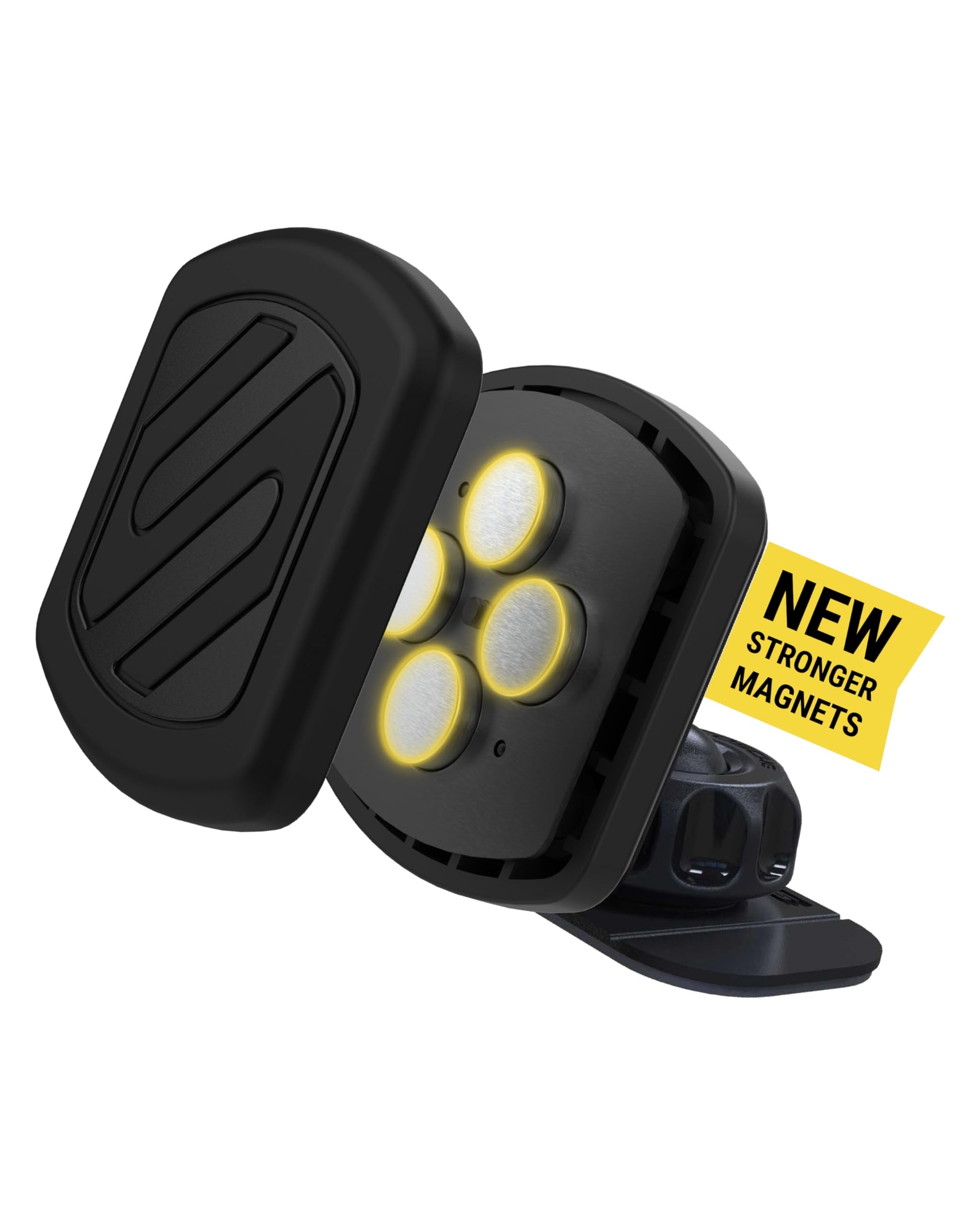 Buy now Scosche MAGDMB MagicMount Magnetic Phone Mount for Car, Dashboard Cell Phone Holder with 360° Adjustable Magnet Head, Universal Phone Stand for Car Compatible with iPhone, Samsung, and All Devices at indiglob india