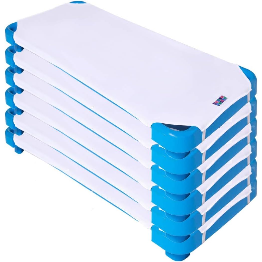 Northwest Rollee Pollee White Microfiber Cot Sheets - Super Soft & Durable with Elastic Loops - Ideal for Preschool & Daycare Naptime Bedding - Toddler Size 23" x 42" 6-Pack