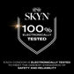 SKYN Elite Large Non-Latex Lubricated Condoms, 12 Count, Comfortable and Smooth Lubricated Condoms, Triple Tested (Pack of 1)