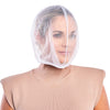 Betty Dain Makeup Protector Hood, Protects Hair and Make Up While Getting Dressed, Nylon Chiffon, Light and Airy, Triple Protection, Zipper closure, Machine Washable, Beige - white