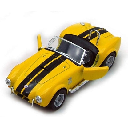 KiNSMART - 1965 Shelby Cobra 427 S/C 1:32 Scale 5" Die Cast Metal Model Classic Toy Car (Yellow)
