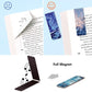 UpUDo 24 Pack Magnetic Bookmark, Book Marker Clip for Teachers, Students, Book Lovers, Printing on 2 Side