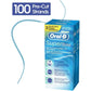 Oral-B Dental Floss for Braces, Super Floss Pre-Cut Strands, Mint, 50 Count, Pack of 2