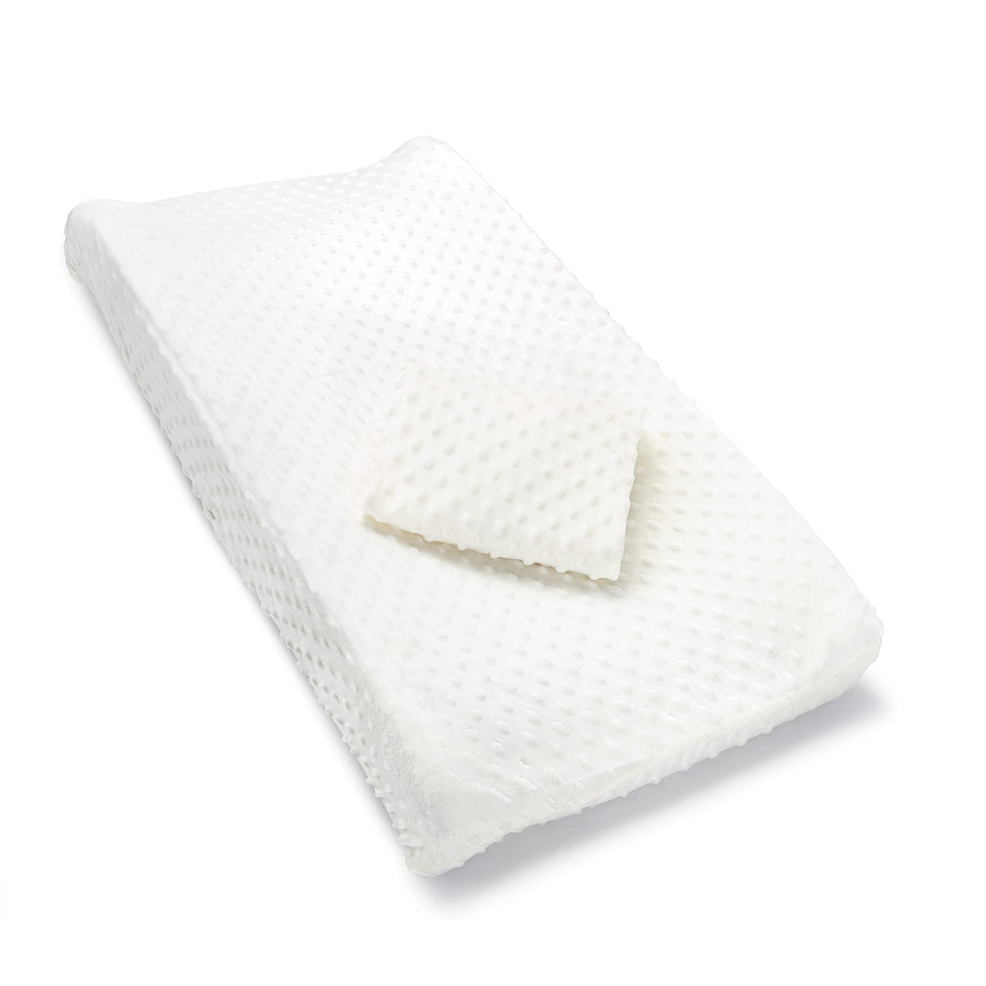 Buy now Munchkin Secure Grip Baby Diaper Changing Pad for Dresser, Waterproof and Wipeable, Contoured, Standard Size (14.75" x 31"), White Changing Pad Covers at indiglob india
