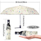 DBA FDJASGY Sun Umbrella Compact Folding Travel Umbrella Auto Open and Close for Windproof, Rainproof & 99.9% UV Protection Parasol with Black Anti-UV Coating