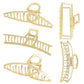 ANBALA Gold Hair Clips, Metal Large Claw Clips for Thick Hair Big Jaw Clips for Hair, Butterfly Hair Clips Hair Accessories for Women