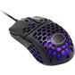 Cooler Master MM711 RGB-LED Lightweight 60g Wired Gaming Mouse - 16000 DPI Optical Sensor, 20 Million Click Omron Switches, Smooth Glide PTFE Feet, and Ambidextrous Honeycomb Shell - Matte Black