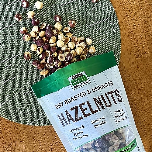 Buy now NOW Foods, Real Food, Dry Roasted & Unsalted Hazlenuts, Non-GMO, Vegan, Grown in the USA, 16 oz (454 g) at indiglob india